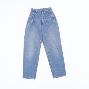 80s Streetwear Womens Sz 4 High Rise Tapered Jeans